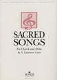 Sacred Songs of Laurence Lyon-Vocal Vocal Solo & Collections sheet music cover